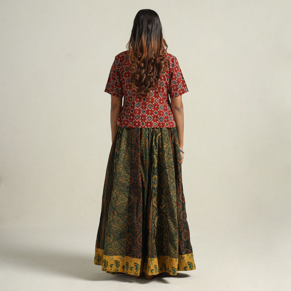 Ajrakh Patchwork Skirt 