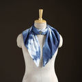 Shibori Tie-Dye Cotton Brooch Scarf 42