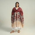 Red - traditional maheshwari silk bagh dupatta 29