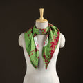 Shibori Tie-Dye Cotton Brooch Scarf 43