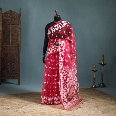 Bengal Pure Muslin Handloom Jamdani Saree 31
