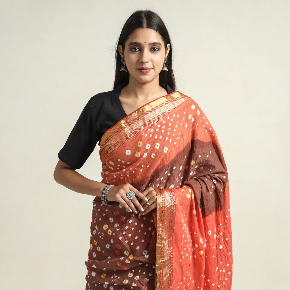 bandhani saree