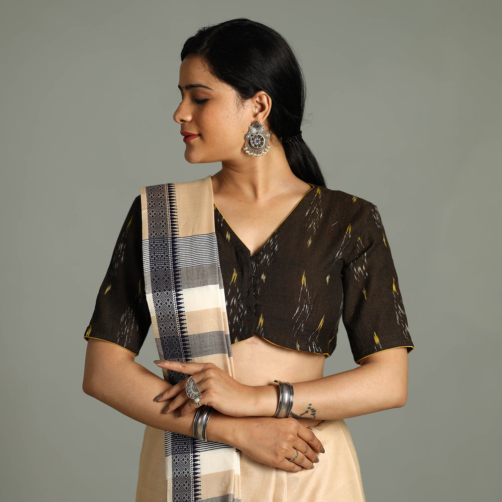 pochampally ikat stitched blouse 