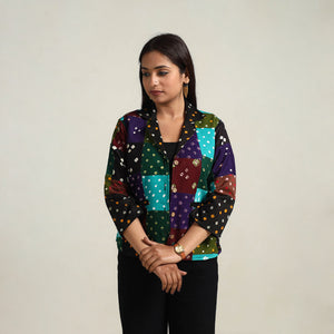 Multicolor - Patchwork Bandhani Women's Jacket 08