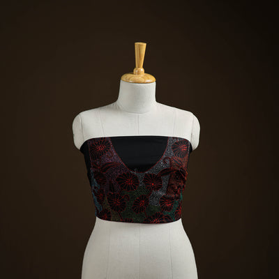 Bengal Kantha Hand Embroidered Cotton Blouse Piece 54
