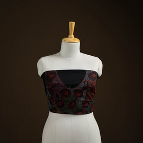Bengal Kantha Hand Embroidered Cotton Blouse Piece 54