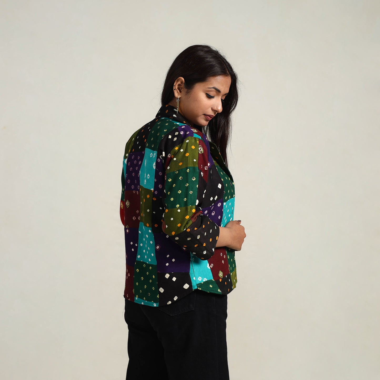 Patchwork Bandhani Women's Jacket 08