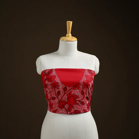 Bengal Kantha Hand Embroidered Cotton Blouse Piece 55