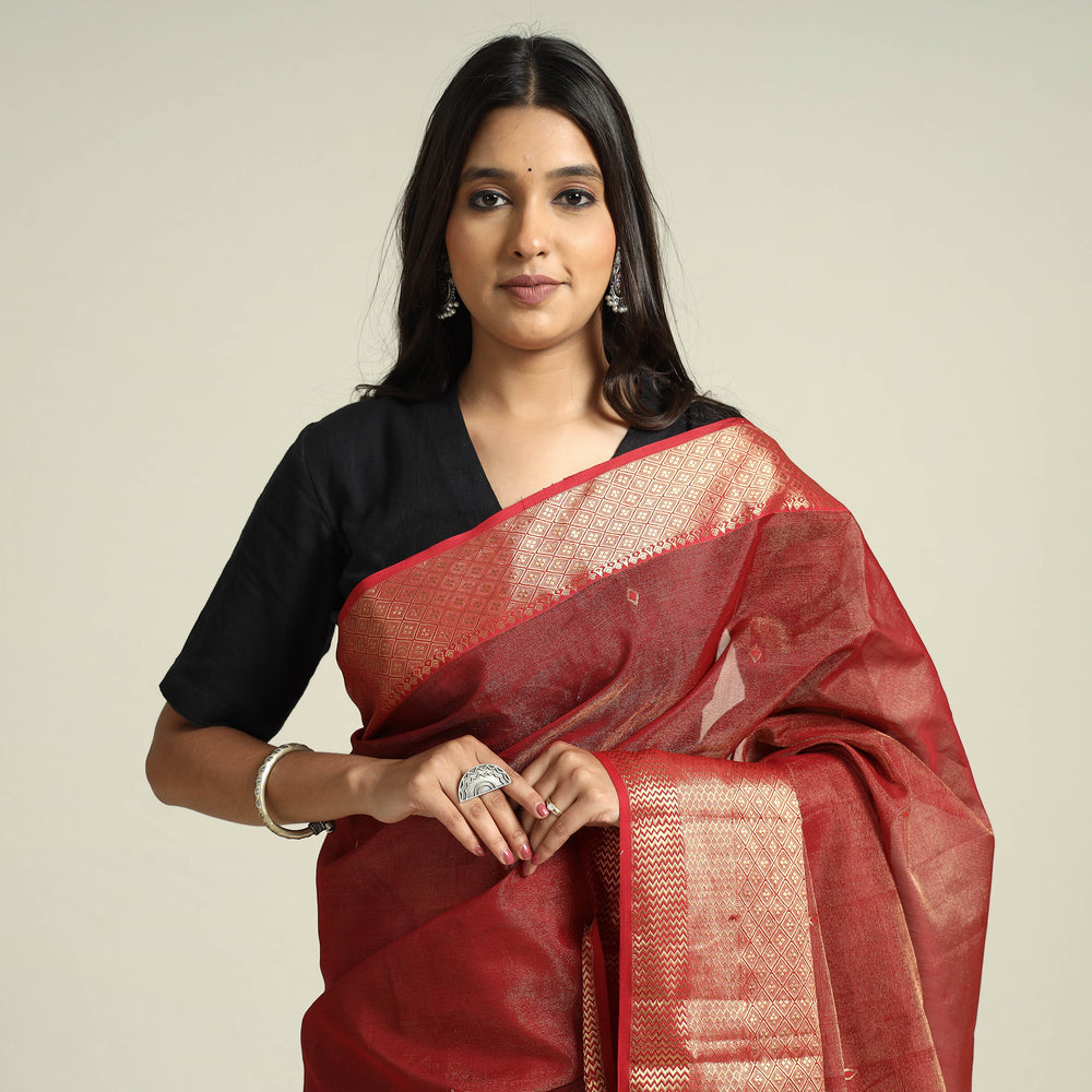 chanderi silk saree