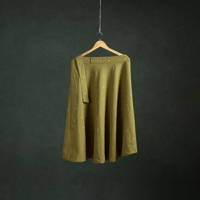Jacquard Cotton Wrap Around Skirt 157