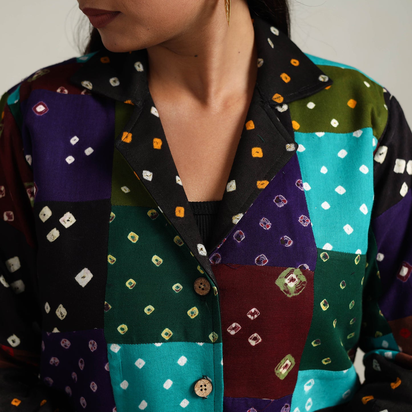 Patchwork Bandhani Women's Jacket 08