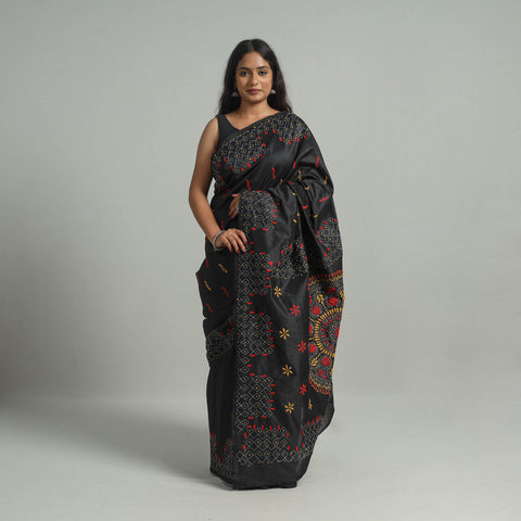 Kantha Embroidery Saree 