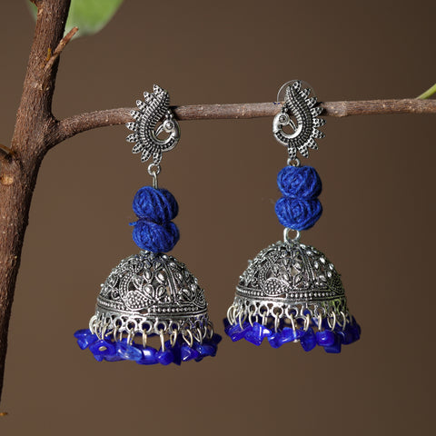 Anjali Handcrafted GS Beadwork Jhumki Earrings 12