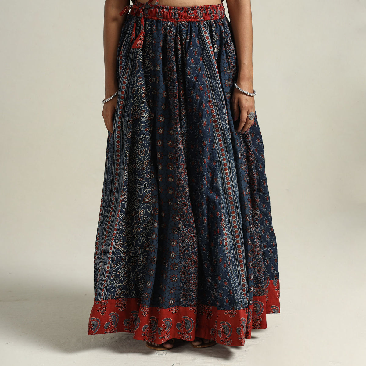 Ajrakh Patchwork Skirt 