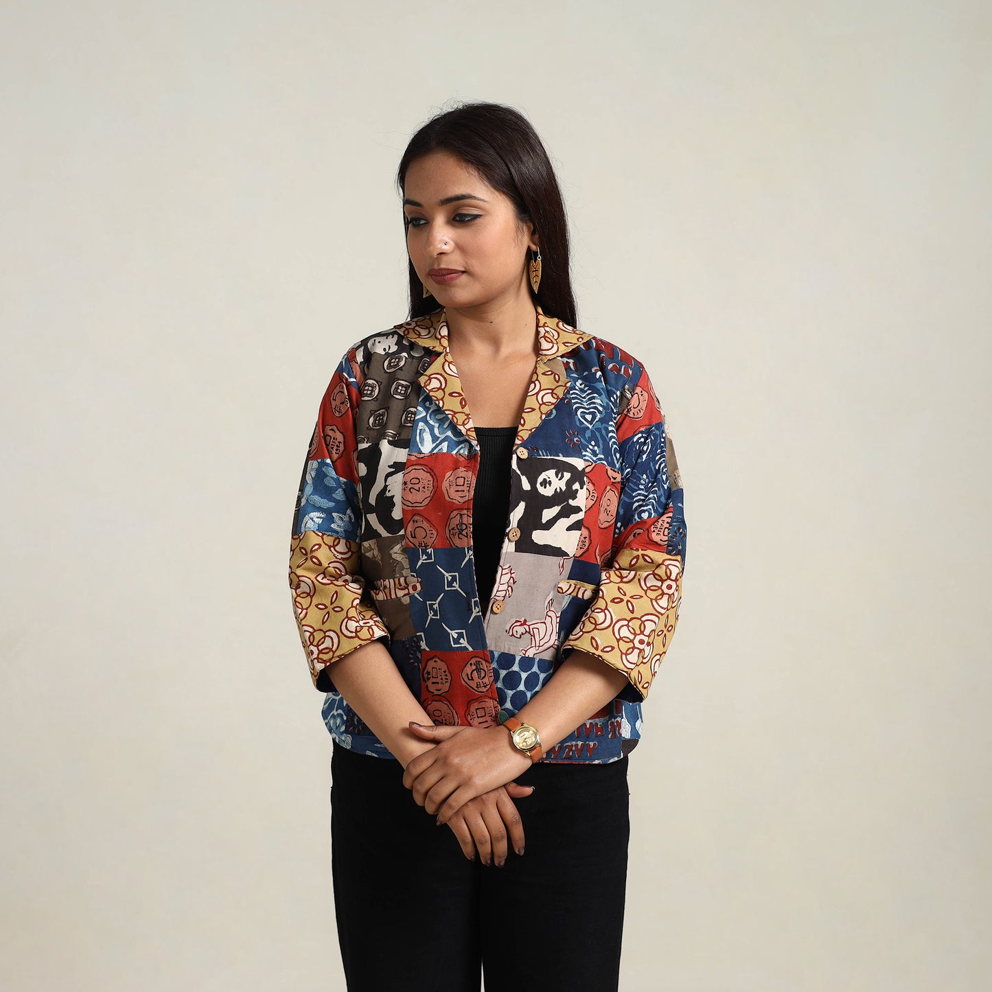 Patchwork Bindass Print Women's Jacket 09