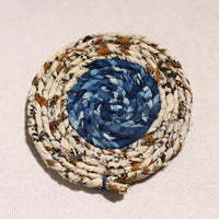 Upcycled Fabric Hand Braided Coaster 20