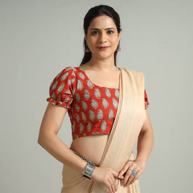 Buy Bagru Block Printed Cotton Stitched Blouse 06 Online at iTokri.com