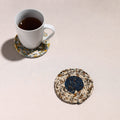  Upcycled Fabric Hand Braided Coaster 