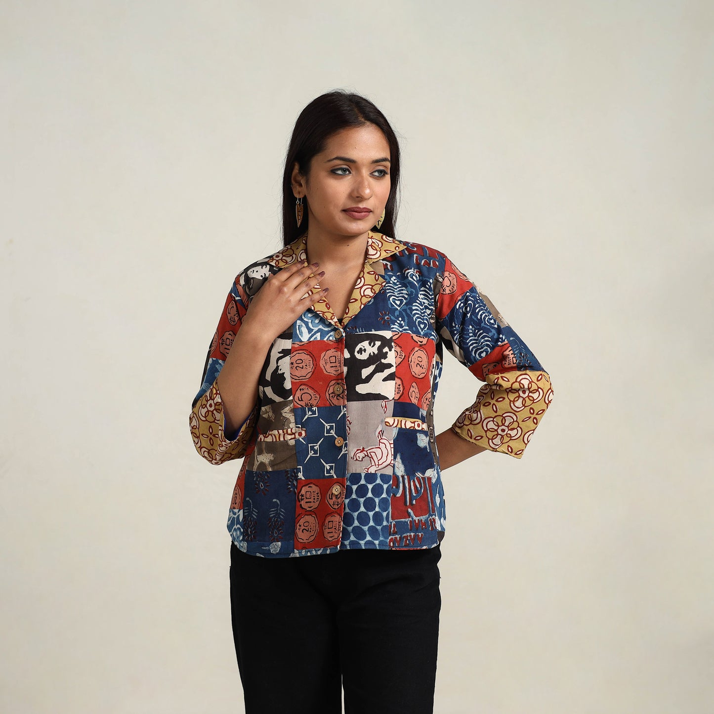 Patchwork Bindass Print Women's Jacket 09