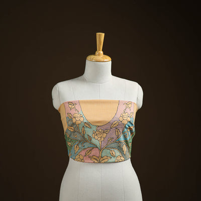 Bengal Kantha Hand Embroidered Cotton Blouse Piece 63