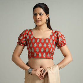Buy Bagru Block Printed Cotton Stitched Blouse 06 Online at iTokri.com