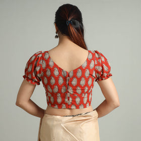 Buy Bagru Block Printed Cotton Stitched Blouse 06 Online at iTokri.com