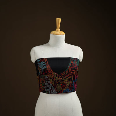 Bengal Kantha Hand Embroidered Cotton Blouse Piece 64