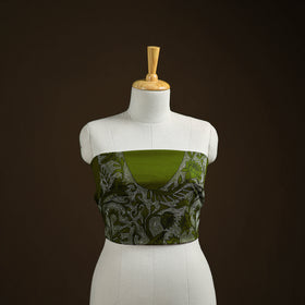 Bengal Kantha Hand Embroidered Cotton Blouse Piece 65