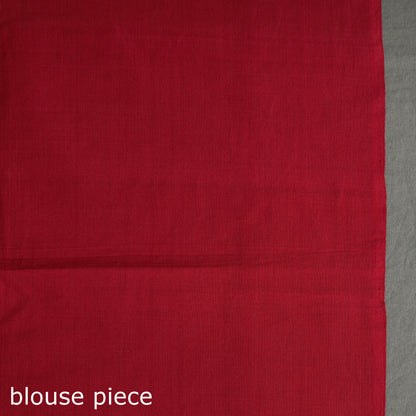 Black - Pochampally Ikat Weave Handloom Cotton Saree 09