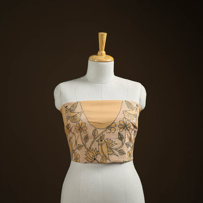 Bengal Kantha Hand Embroidered Cotton Blouse Piece 69