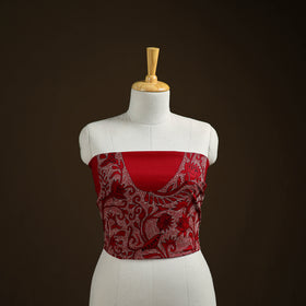 Bengal Kantha Hand Embroidered Cotton Blouse Piece 71