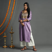 plain silk kurta