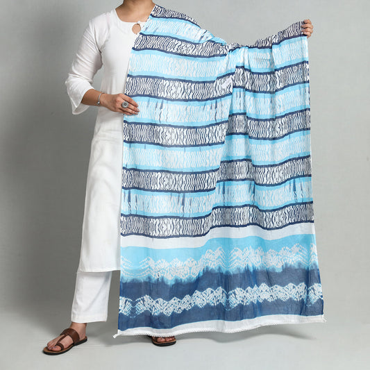 Blue - Jaipur Printed Cotton Dupatta 23