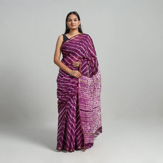 shibori silk saree