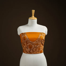 Bengal Kantha Hand Embroidered Cotton Blouse Piece 75