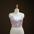 Bengal Kantha Hand Embroidered Cotton Blouse Piece 77