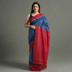 Pochampally Ikat Weave Handloom Cotton Saree 11