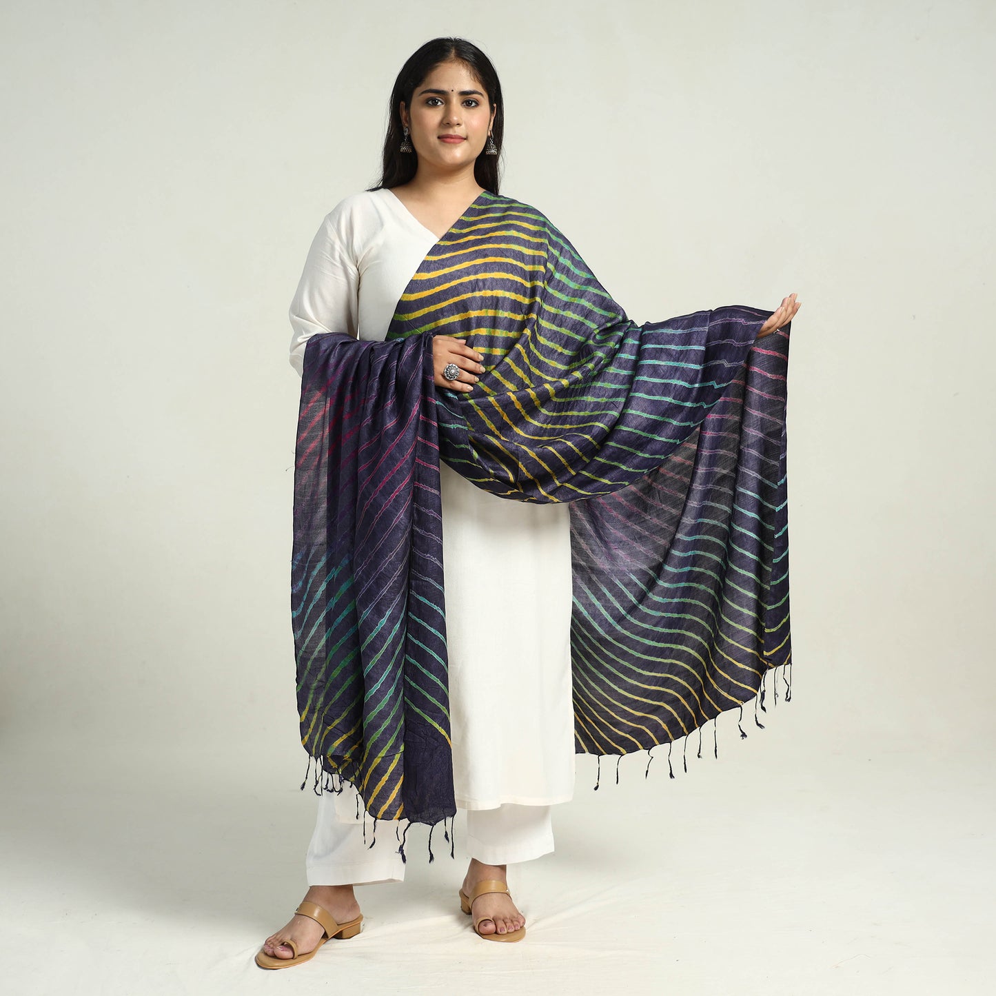 Leheriya Silk Dupatta