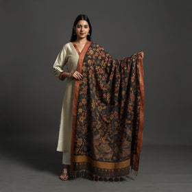 Brown - mangalagiri cotton handpainted pen work kalamkari