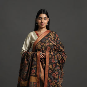 Brown - mangalagiri cotton handpainted pen work kalamkari