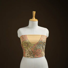 Bengal Kantha Hand Embroidered Cotton Blouse Piece 83