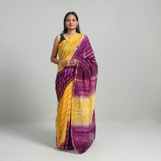 shibori silk saree