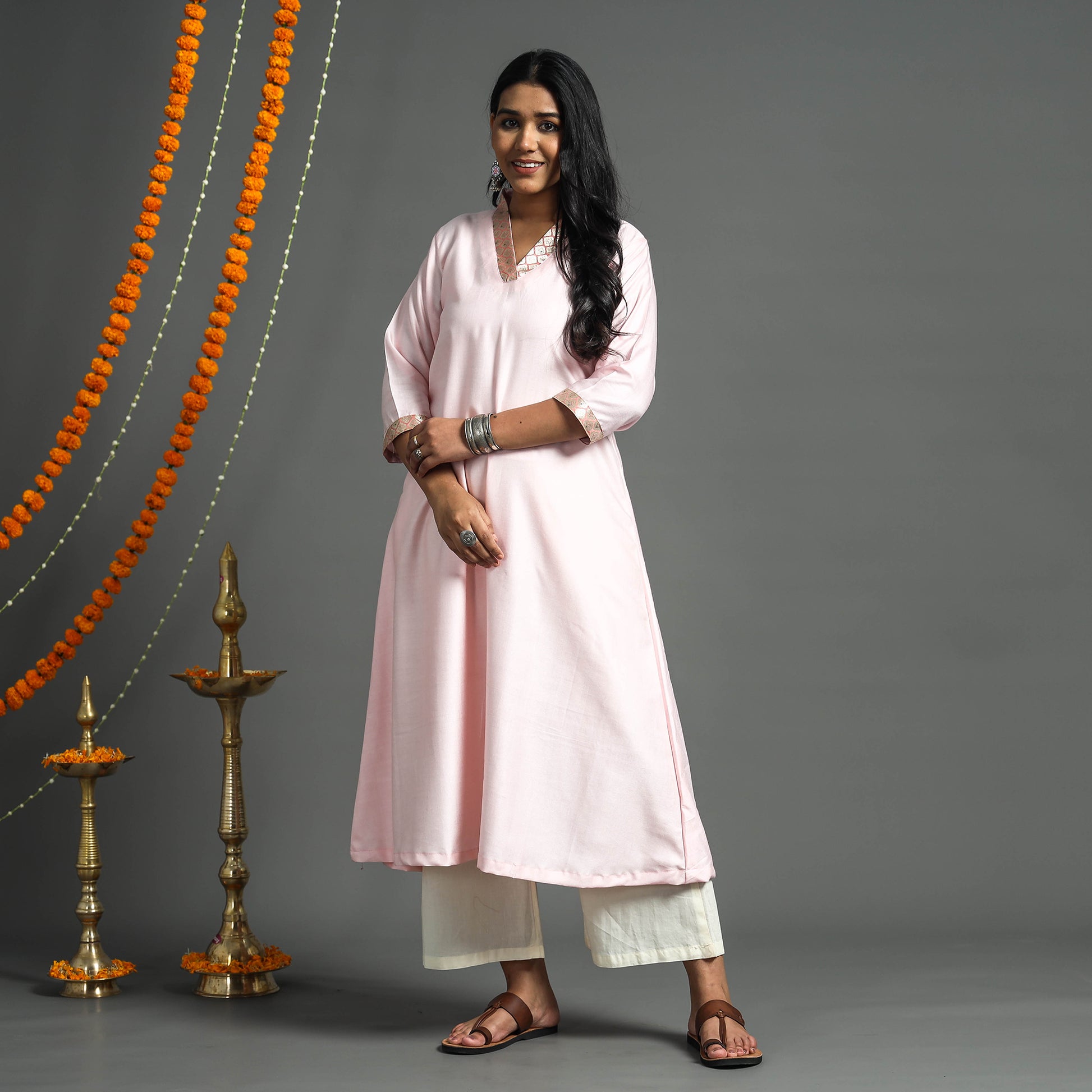 Tussar Silk Handloom Banarasi Kurta