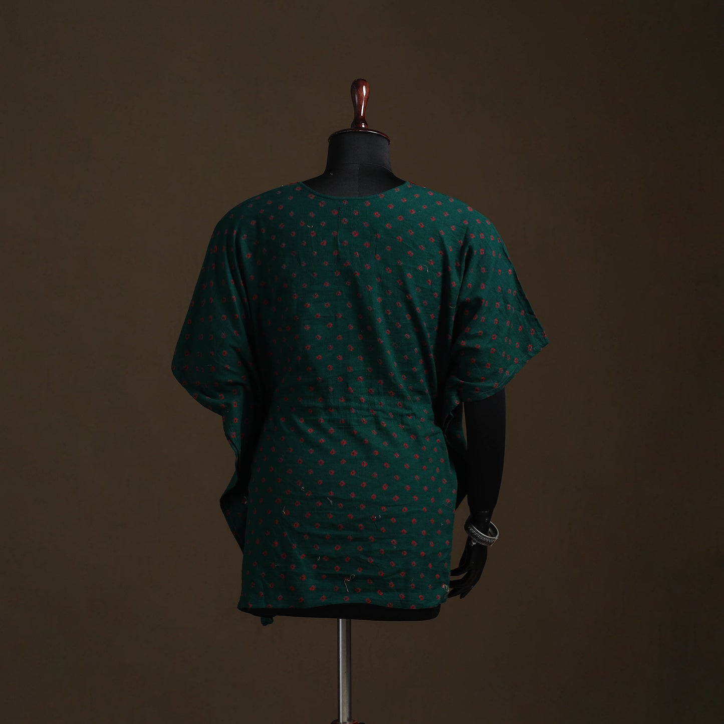 Bandhani Tie-Dye Gota Work Cotton Kaftan (Short) 18