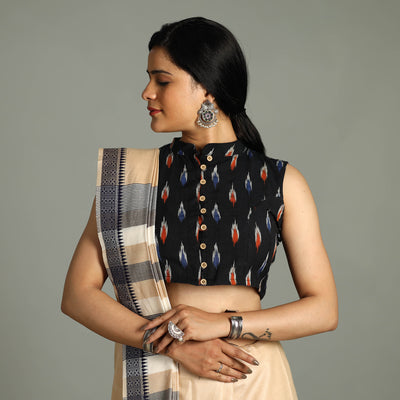 Pochampally Ikat Stitched Blouse