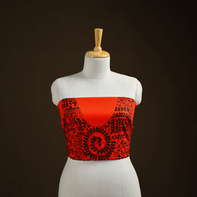Bengal Kantha Hand Embroidered Cotton Blouse Piece 86