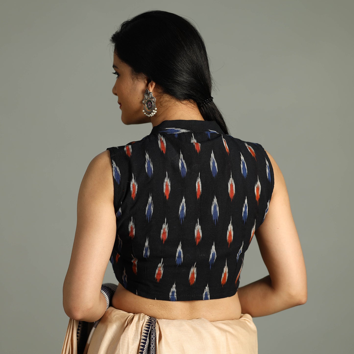 Pochampally Ikat Stitched Blouse