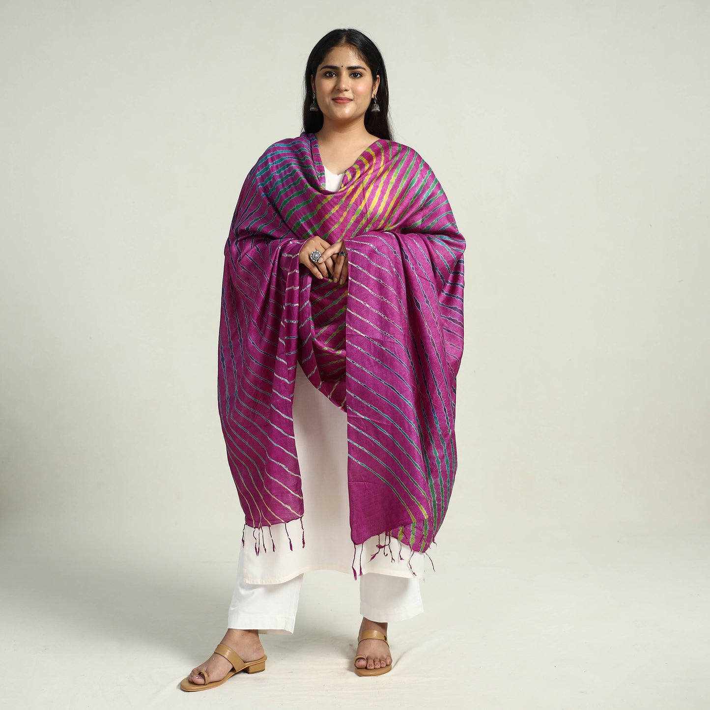 Leheriya Silk Dupatta