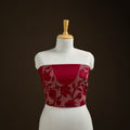 Bengal Kantha Hand Embroidered Cotton Blouse Piece 88