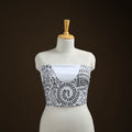 Bengal Kantha Hand Embroidered Cotton Blouse Piece 89